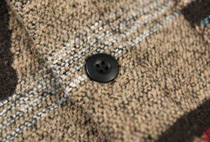 Men’s Aztec Fleece Shirt Jacket | Brushed Texture | Fall Layering Essential