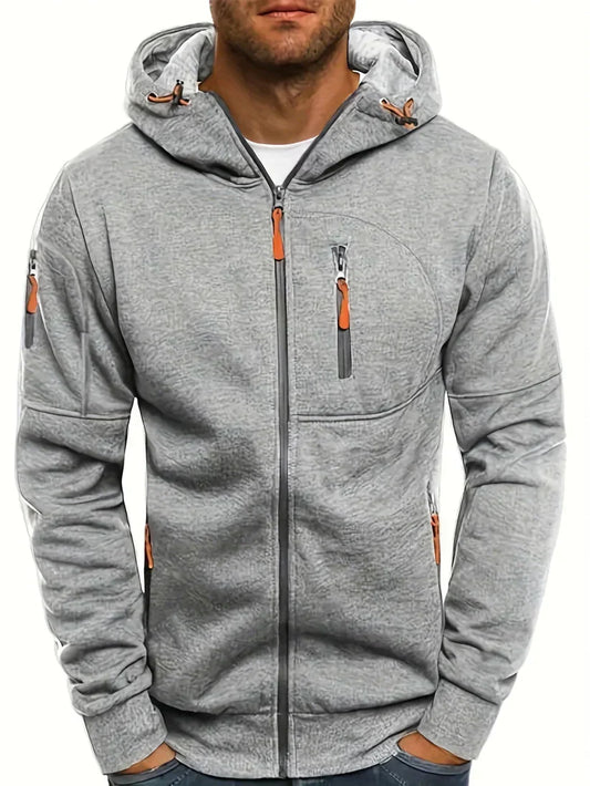 Men’s Full-Zip Hoodie | Tech Knit Fleece | Urban Layer with Zip Pockets