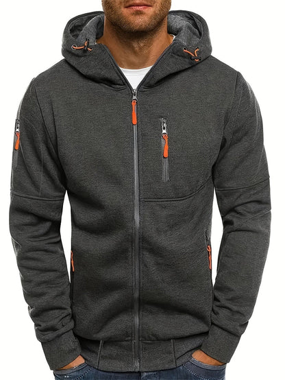 Men’s Full-Zip Hoodie | Tech Knit Fleece | Urban Layer with Zip Pockets
