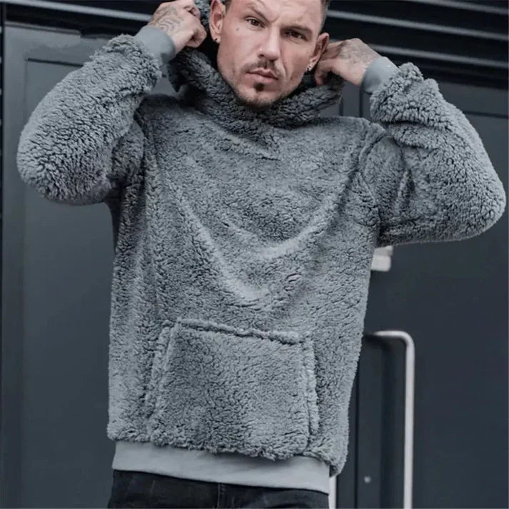 Sherpa Fleece Hoodie | Ultra-Soft Pullover | Warm Winter Lounge Wear