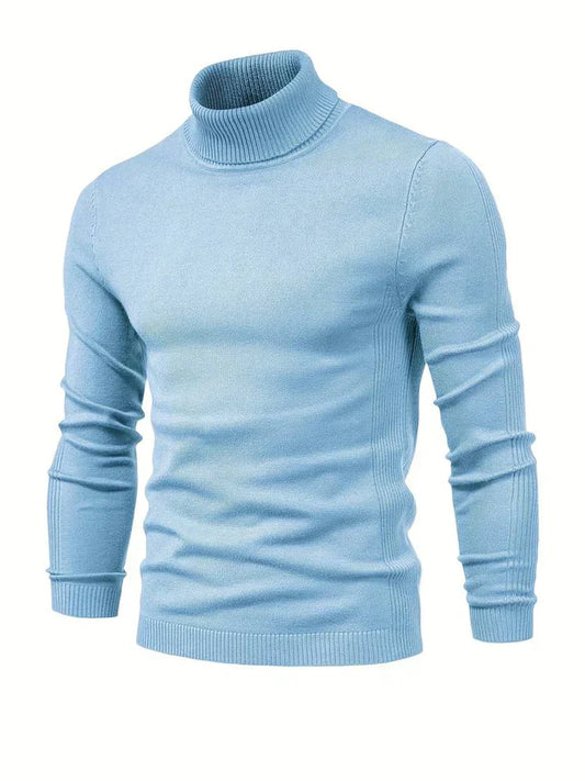 Lightweight Turtleneck Sweater | Fine Knit Pullover | Slim Fit