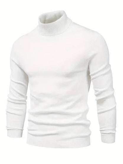Lightweight Turtleneck Sweater | Fine Knit Pullover | Slim Fit