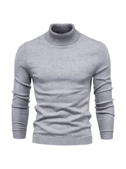 Lightweight Turtleneck Sweater | Fine Knit Pullover | Slim Fit