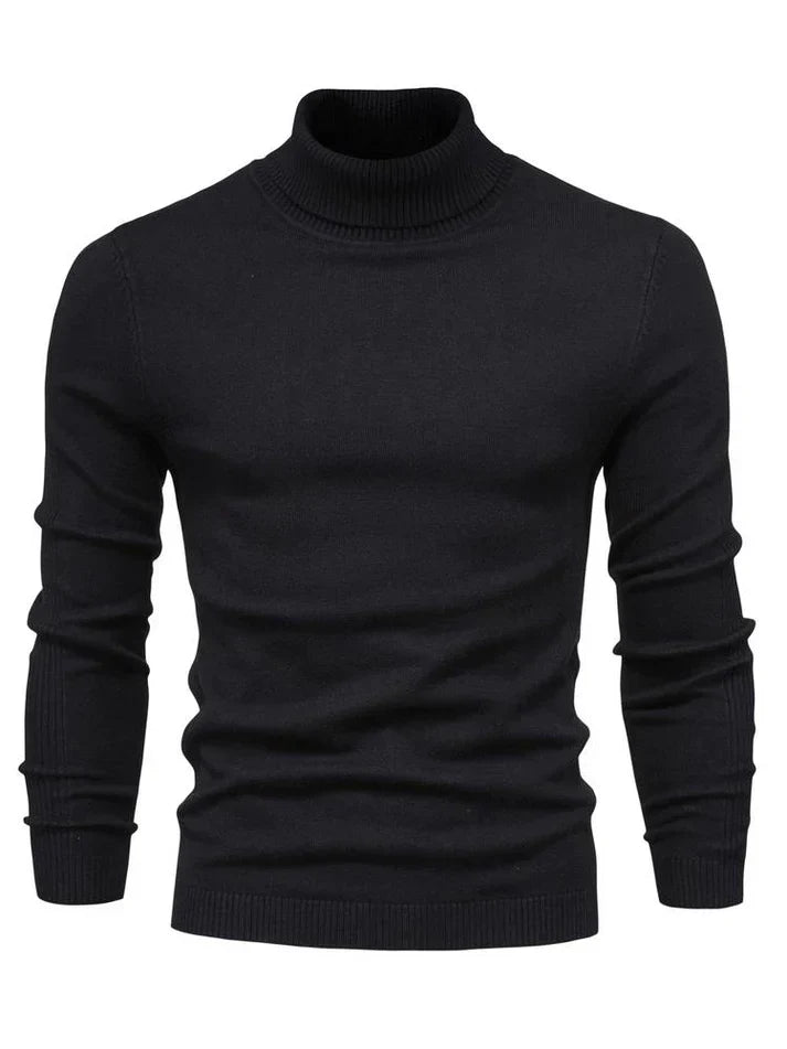 Lightweight Turtleneck Sweater | Fine Knit Pullover | Slim Fit