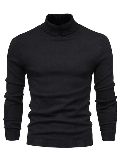 Lightweight Turtleneck Sweater | Fine Knit Pullover | Slim Fit
