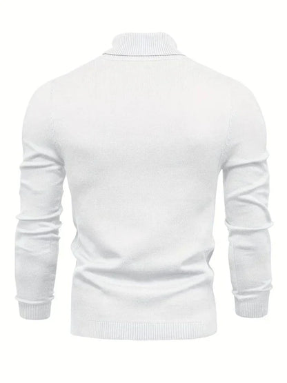 Lightweight Turtleneck Sweater | Fine Knit Pullover | Slim Fit
