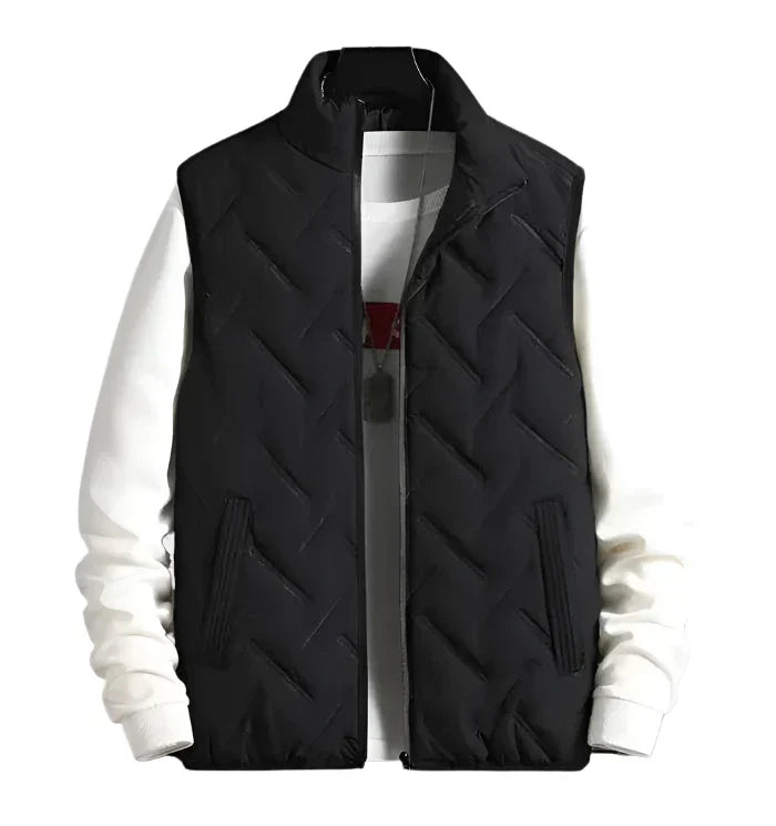 Men’s Quilted Vest | Lightweight Layer | Sleeveless Zip Jacket