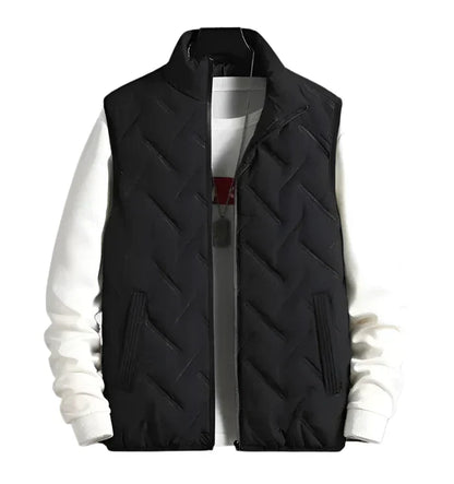 Men’s Quilted Vest | Lightweight Layer | Sleeveless Zip Jacket