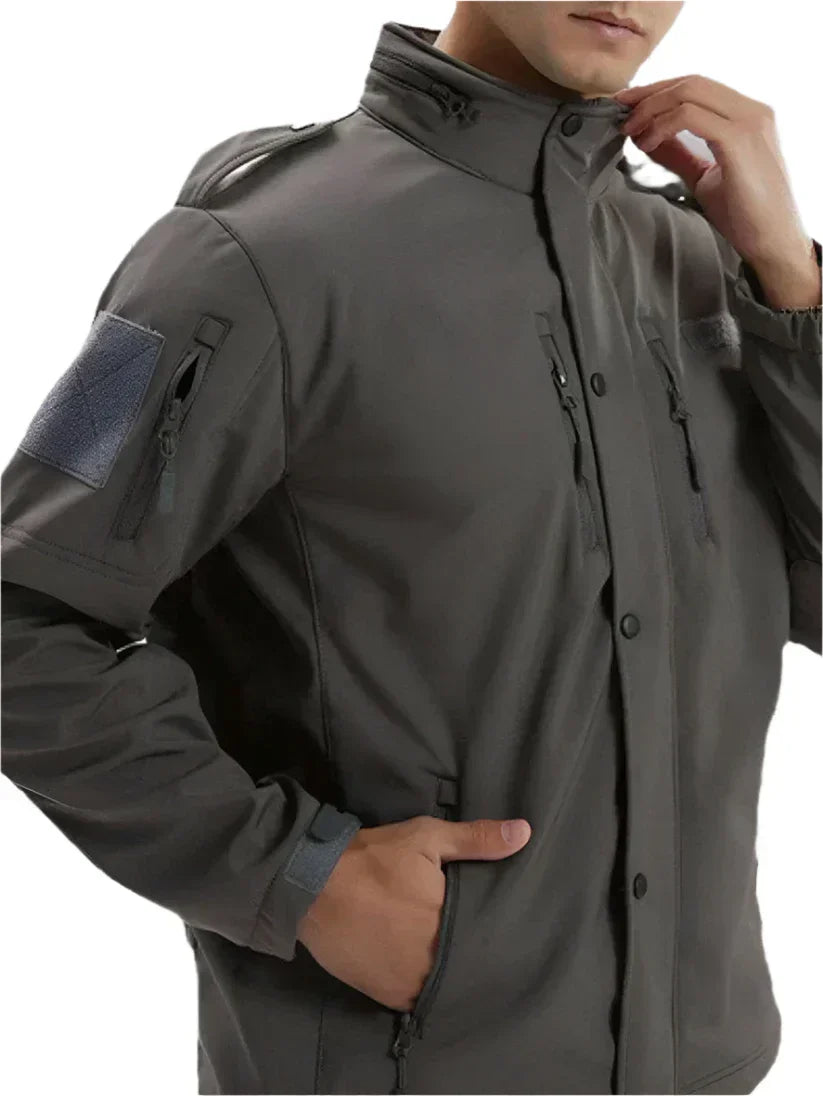 Men’s Waterproof Softshell Jacket | Zippered Pockets | Lightweight Outerwear