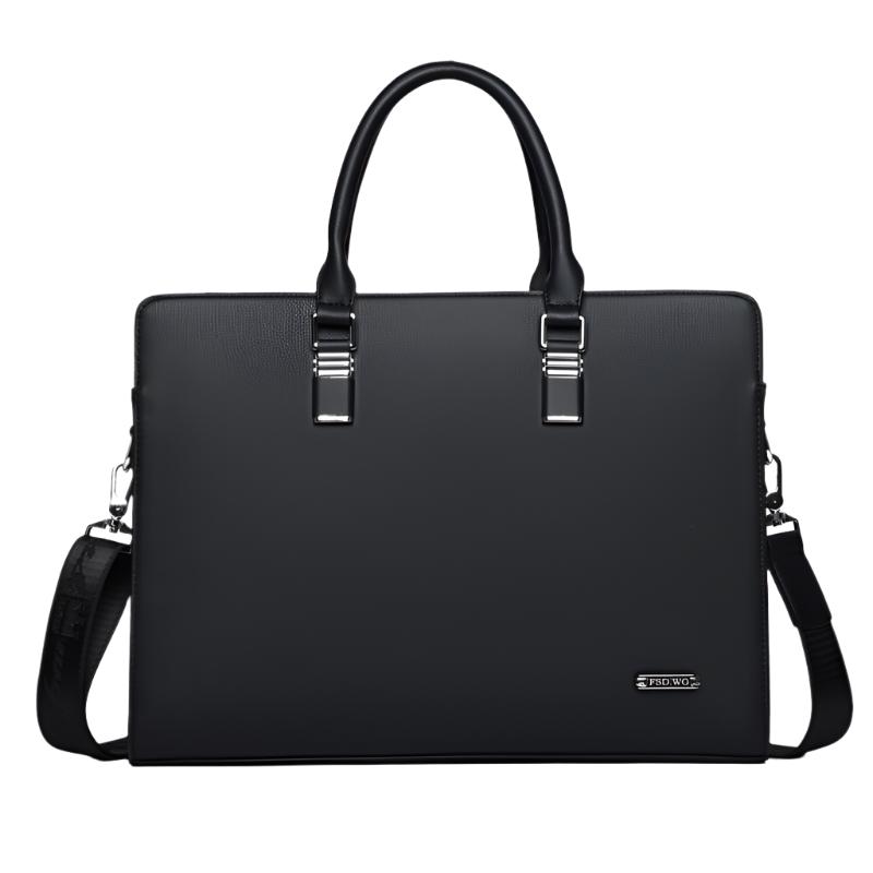 Men’s Leather Laptop Briefcase | Structured Work Bag | Professional Office Carry