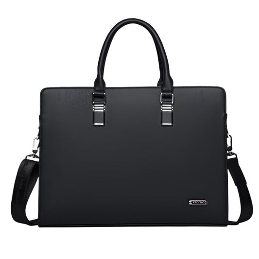 Men’s Leather Laptop Briefcase | Structured Work Bag | Professional Office Carry