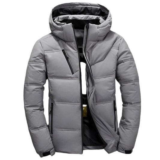 Men's Hooded Winter Puffer Jacket | Windproof Shell | Thermal Insulation