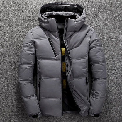 Men's Hooded Winter Puffer Jacket | Windproof Shell | Thermal Insulation