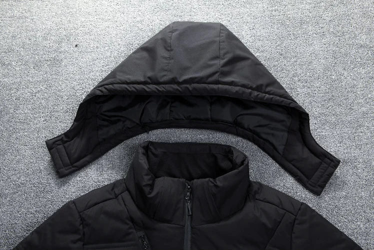 Men's Hooded Winter Puffer Jacket | Windproof Shell | Thermal Insulation