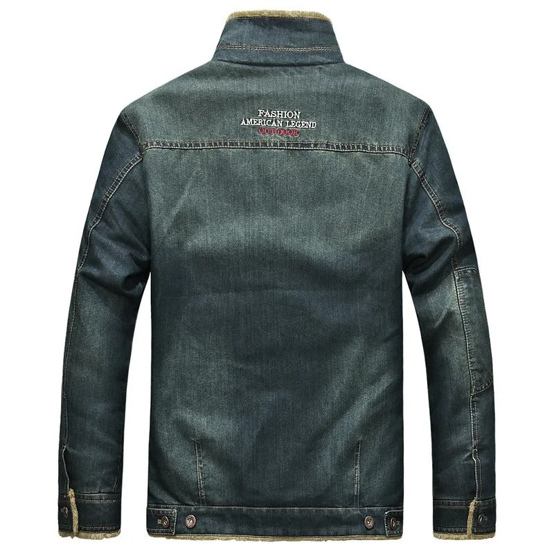 Sherpa-Lined Denim Jacket | Classic Fit | Warm Fall Outerwear