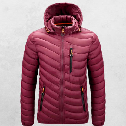 Lightweight Puffer Jacket | Hooded Design & Water-Resistant Shell | Fall Layer