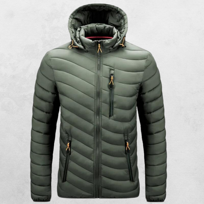 Lightweight Puffer Jacket | Hooded Design & Water-Resistant Shell | Fall Layer