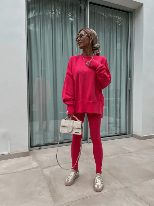 Oversized Lounge Set | Ultra-Soft Sweatshirt and Stretch Leggings