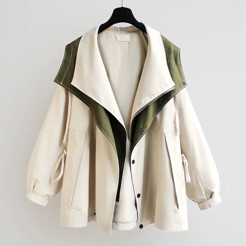 Two-Tone Contrast Jacket | Lightweight Fabric | Relaxed Fit | Modern Casual Style