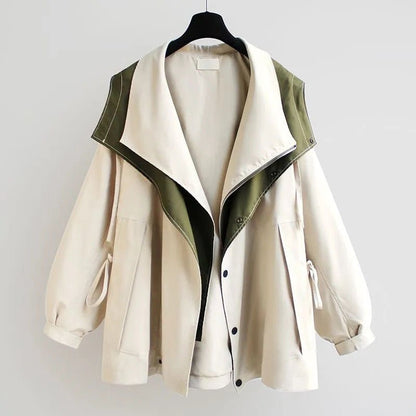 Two-Tone Contrast Jacket | Lightweight Fabric | Relaxed Fit | Modern Casual Style