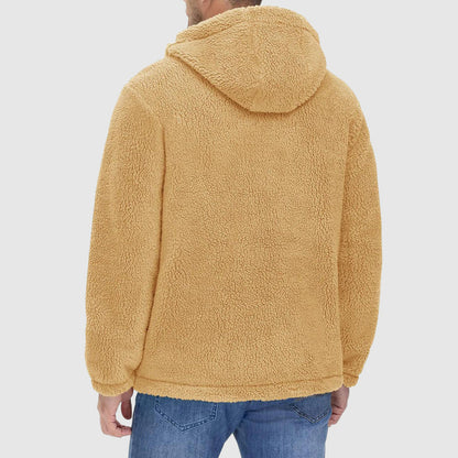 Teddy Fleece Zip Hoodie | Relaxed Fit Sherpa Jacket for Milder Weather