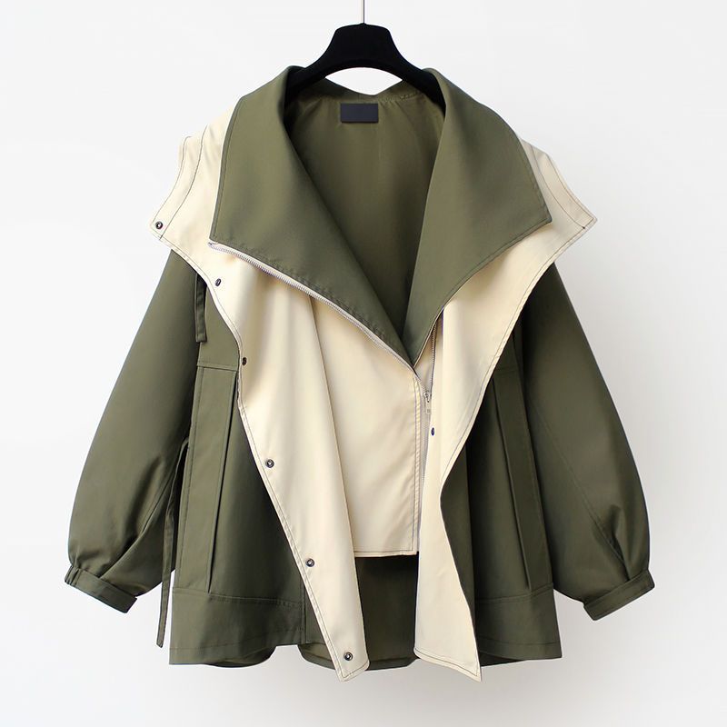 Two-Tone Contrast Jacket | Lightweight Fabric | Relaxed Fit | Modern Casual Style