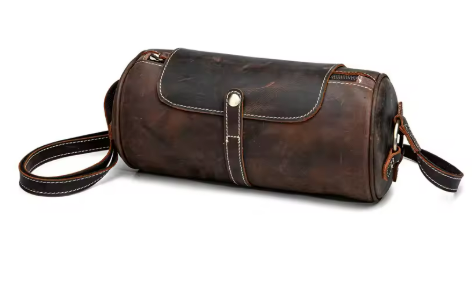 Vintage Leather Toiletry Bag | Men’s Travel Dopp Kit Canada