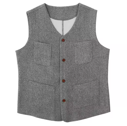 Men’s Classic Button Vest | Smart Layer | Tailored Fit