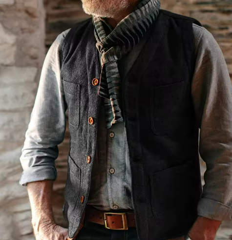 Men’s Classic Button Vest | Smart Layer | Tailored Fit