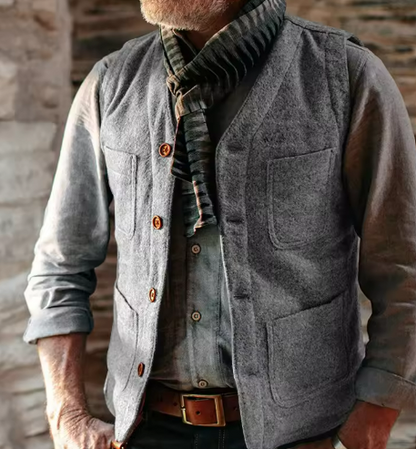 Men’s Classic Button Vest | Smart Layer | Tailored Fit
