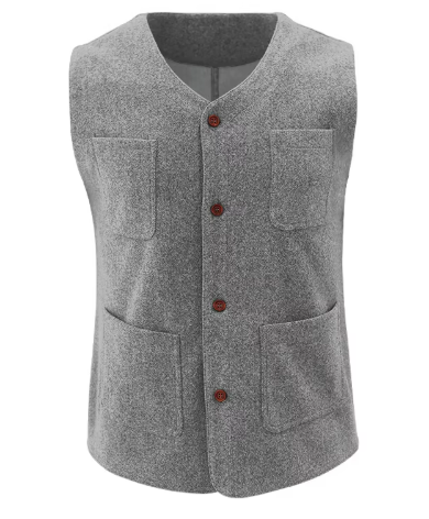 Men’s Classic Button Vest | Smart Layer | Tailored Fit