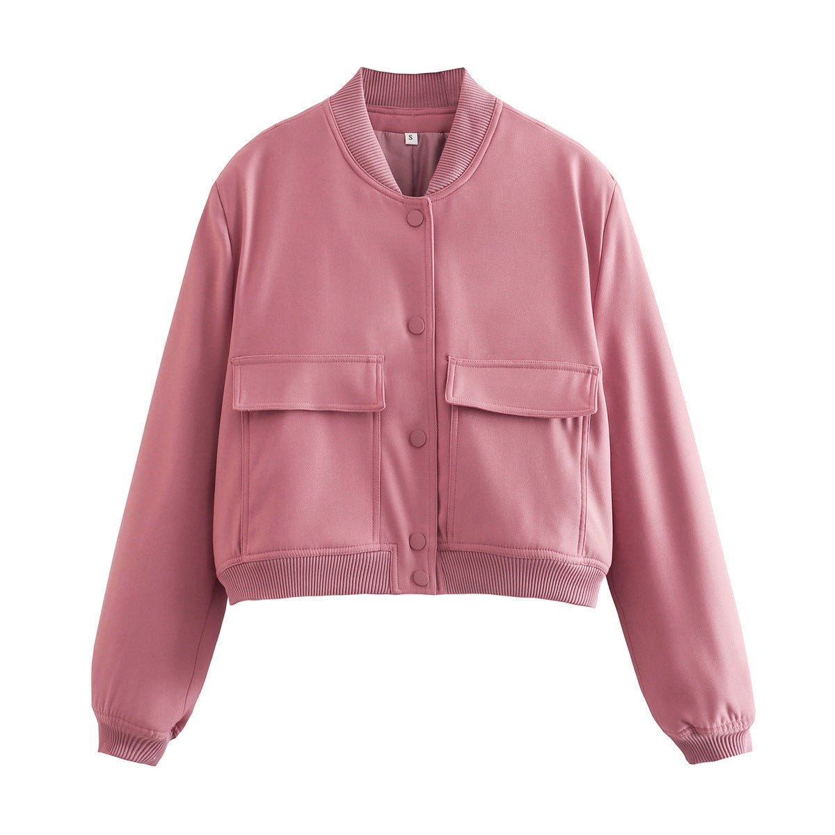 Cropped Bomber Jacket | Minimalist Design | Lightweight Layer | Streetwear Essential