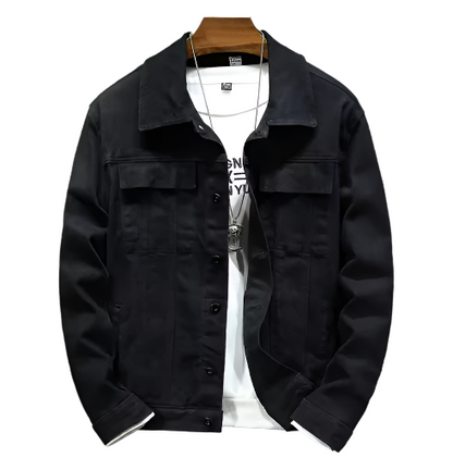 Men's Utility Overshirt Jacket | Structured Cotton Twill Layer