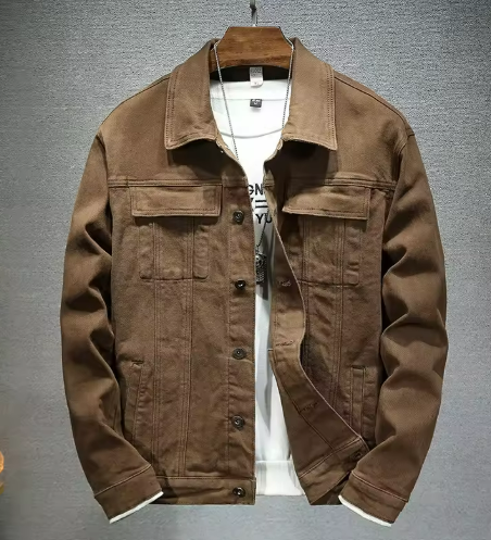 Men's Utility Overshirt Jacket | Structured Cotton Twill Layer