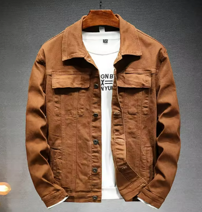 Men's Utility Overshirt Jacket | Structured Cotton Twill Layer