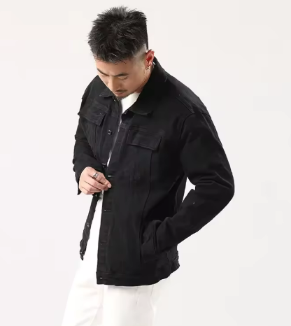 Men's Utility Overshirt Jacket | Structured Cotton Twill Layer