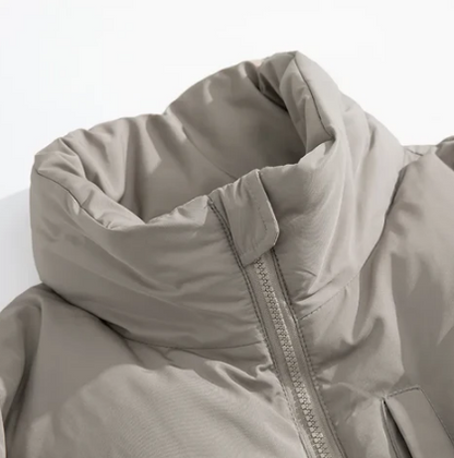 Heavyweight Down-Style Puffer | Windproof Shell & High Neck | Winter-Ready Jacket