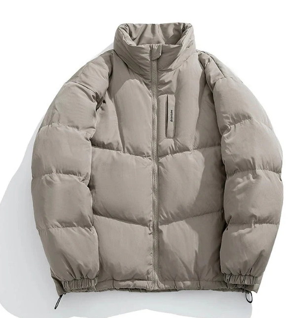 Heavyweight Down-Style Puffer | Windproof Shell & High Neck | Winter-Ready Jacket