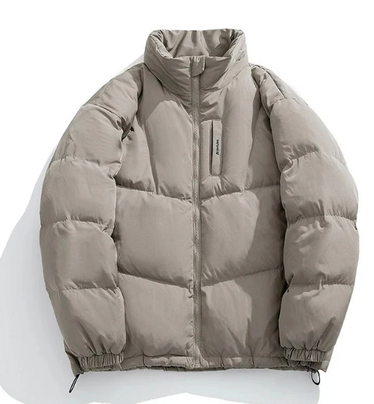Heavyweight Down-Style Puffer | Windproof Shell & High Neck | Winter-Ready Jacket