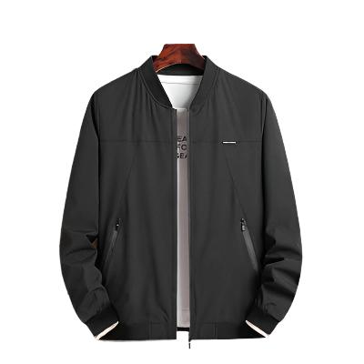 Men’s Lightweight Bomber Jacket | Casual Zip-Up with Ribbed Trim | Spring-Fall Street Style