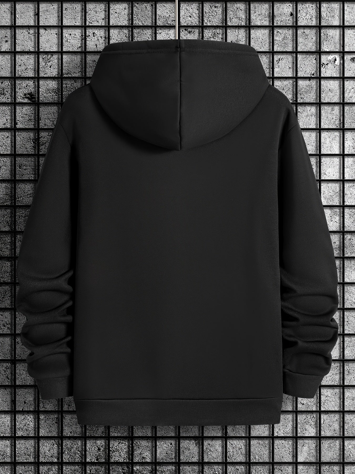 Men's Holiday Hoodie | Graphic Reindeer Print | Fleece Pullover Fit