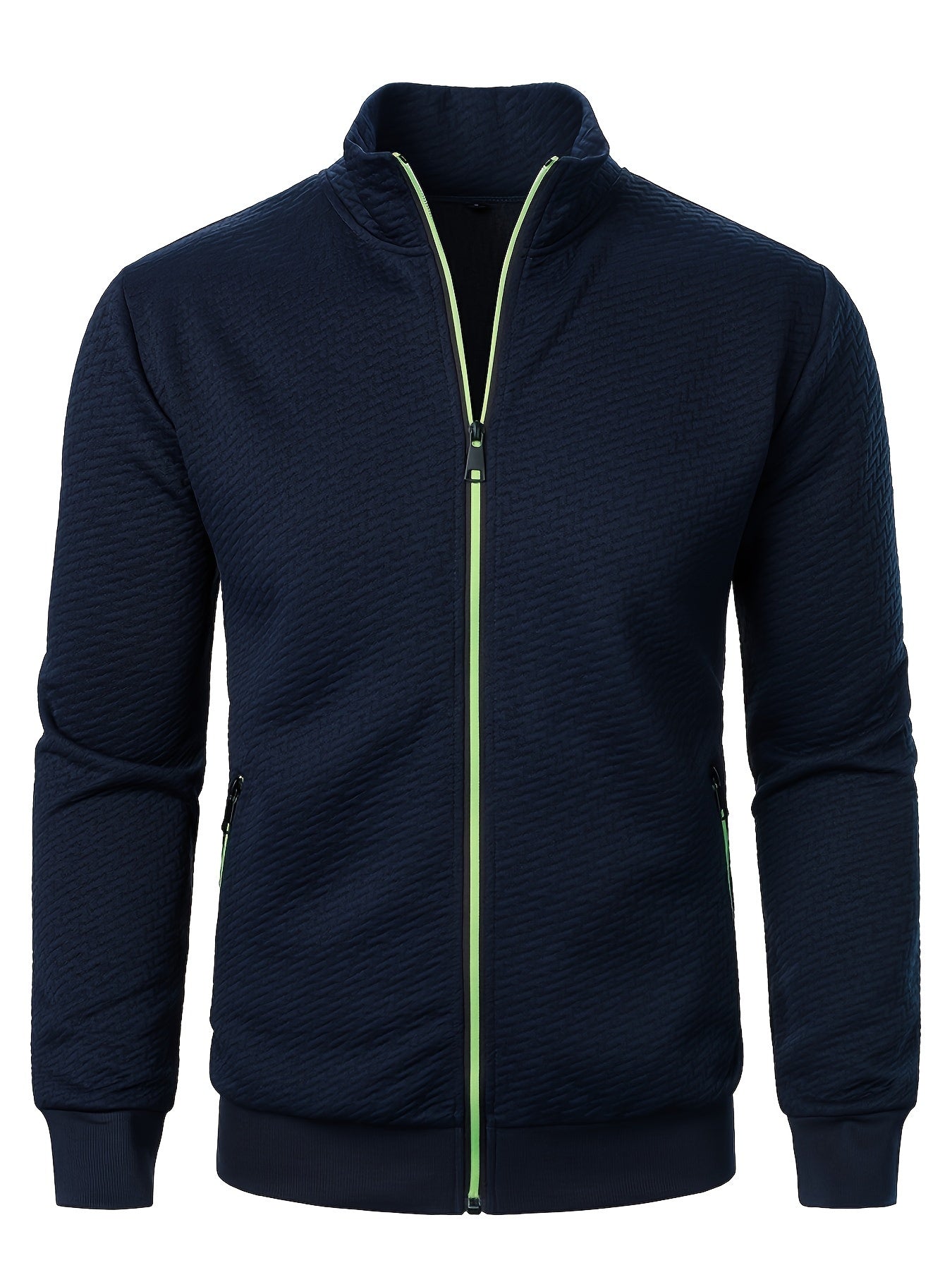 Men's Lightweight Zip Jacket | Mock Neck | Casual Layering Essential