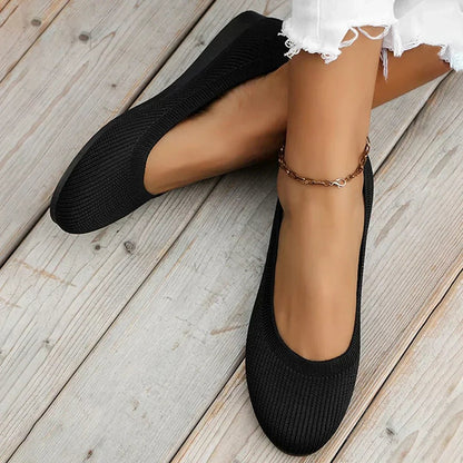 Knit Ballet Flats | Cushioned Insole | Lightweight Everyday Comfort