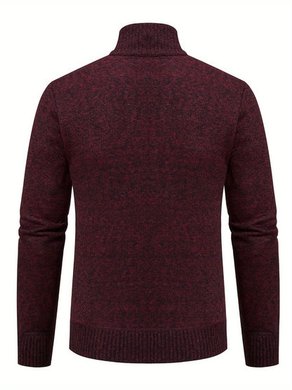 Men’s Knit Zip Jacket | Full-Zip Cardigan Style | Smart Casual Layer