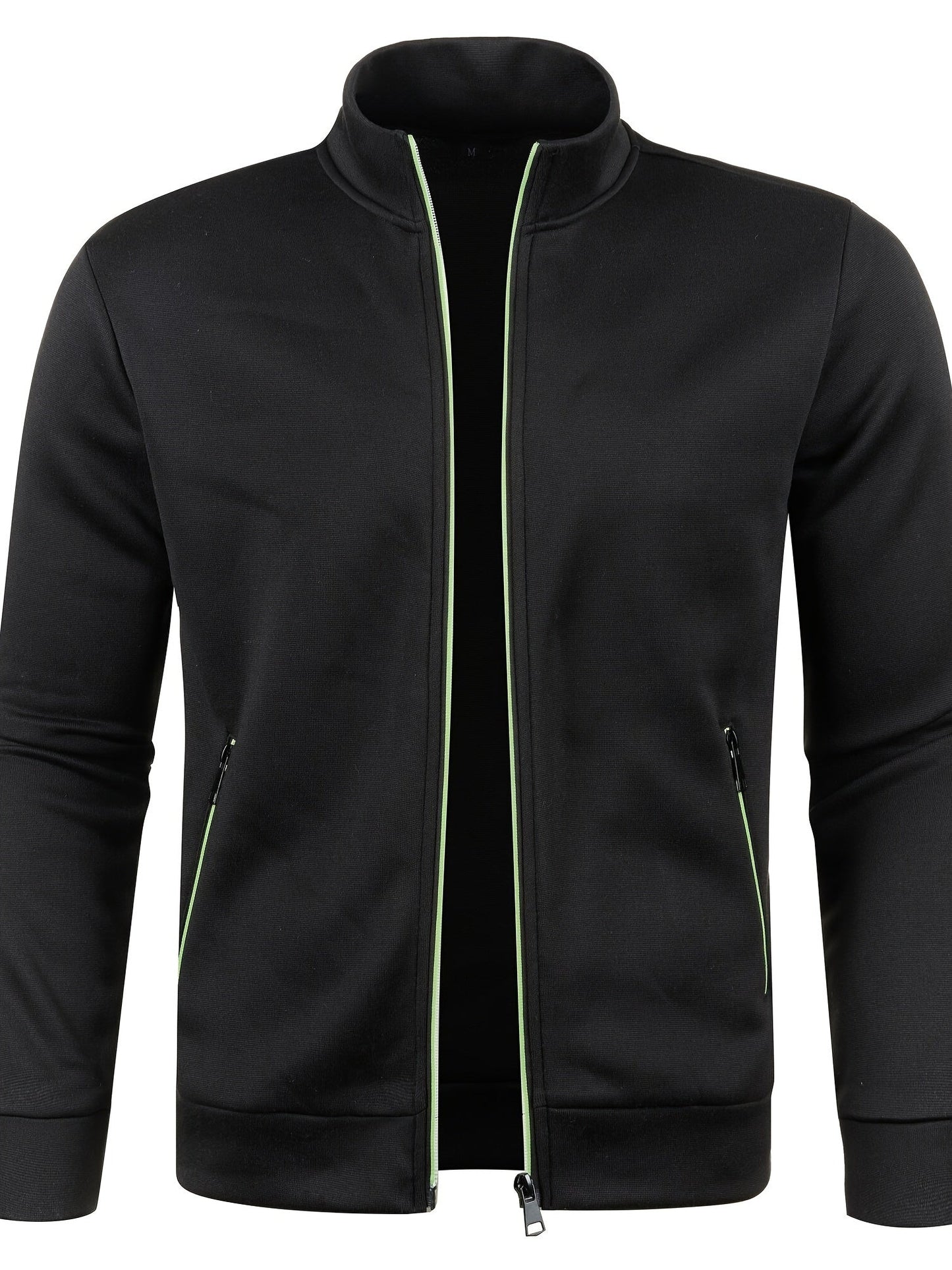 Men’s Zip-Up Knit Track Jacket | Lightweight Layer | Sport-Casual Fit
