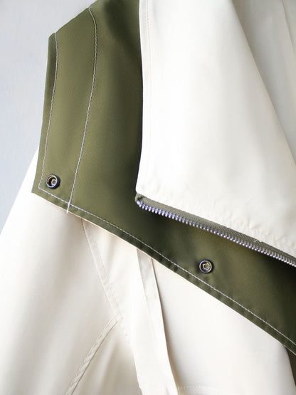 Two-Tone Contrast Jacket | Lightweight Fabric | Relaxed Fit | Modern Casual Style