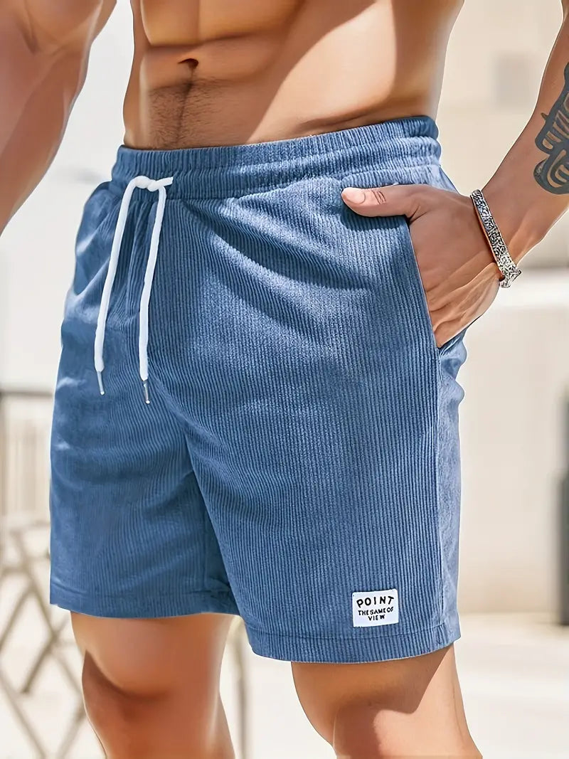 Men's Corduroy Drawstring Shorts | Relaxed Fit | Beach & Lounge Ready