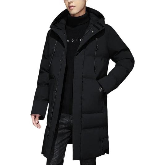 Men’s Long Hooded Puffer Parka | Insulated Winter Coat | Windproof Outerwear Canada