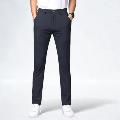 Men’s Slim Tapered Pants | Stretch Dress-Casual Trousers | Smart Fit for Work & Weekend