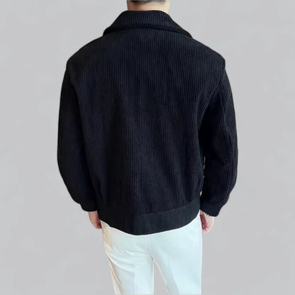 Men’s Corduroy Overshirt Jacket | Soft Texture | Utility Pockets | Fall Layer